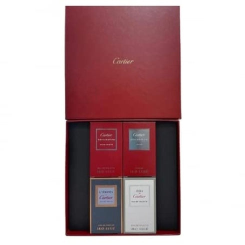 Cartier Miniatures For Men Gift Set 5ml L'Envol de Cartier EDP + 5ml Eau De Cartier EDT + 4ml Declaration EDT + 4ml Declaration EDP